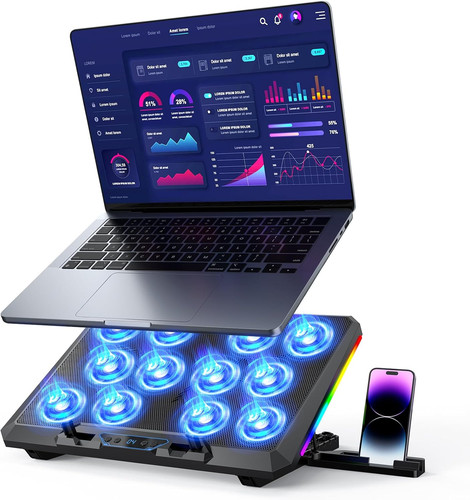 Laptop cooling pad with - pad, 12