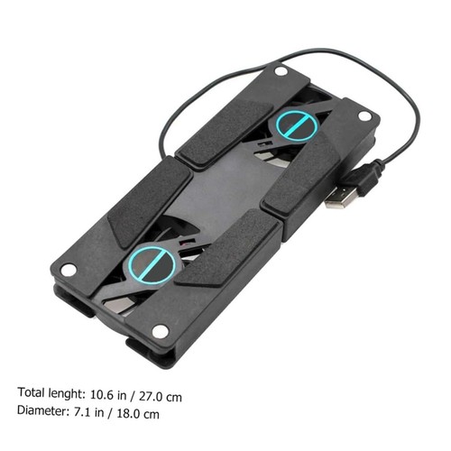 Dual fan laptop cooling pad - fan,