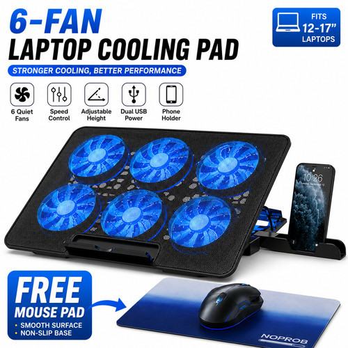 Fan laptop cooling pad mouse - fan,