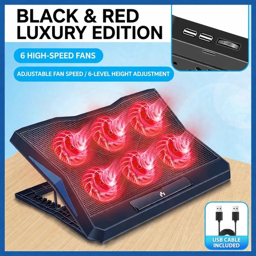 2400rpm laptop cooling pad - , 6