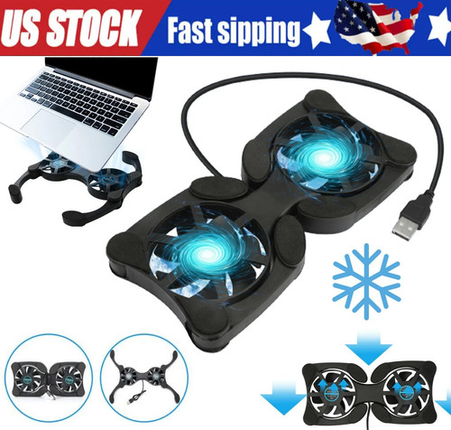 Dual usb cooling fan pad - cooling,