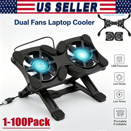 Dual usb cooling fan pad - dual,