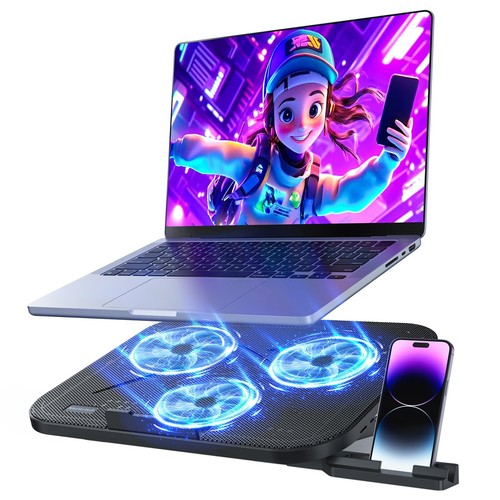 Laptop cooling pad with - with, 3